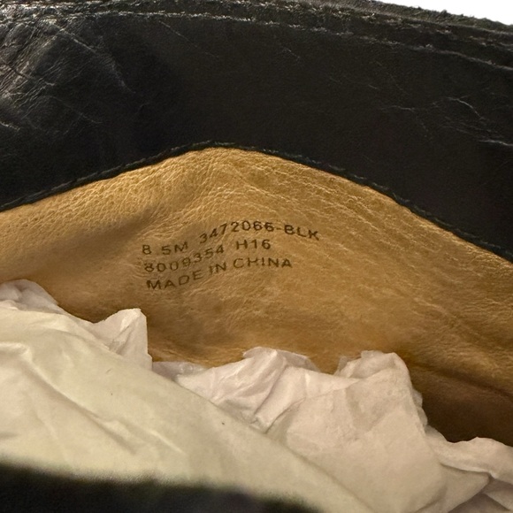 Frye Reina Leather Western Zip Bootie in Black Size 8.5 #1993 - Picture 7 of 8